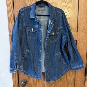 torrid Blue Denim Button-Front Jean Jacket